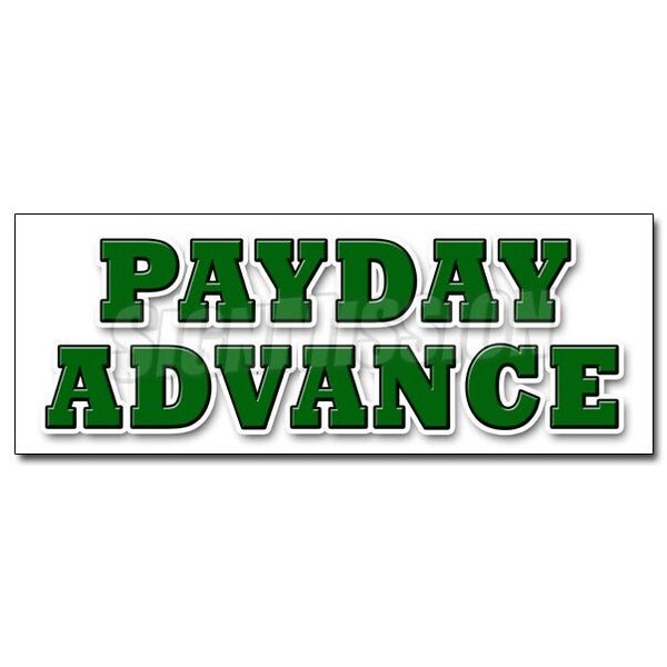 PAYDAY ADVANCE DECAL sticker quick ez easy credit loans fast money loan, D-36 Payday Advance